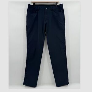 Lululemon Pants Men 34 Blue ABC Classic Flat Front 5 Pocket Stretch A60416